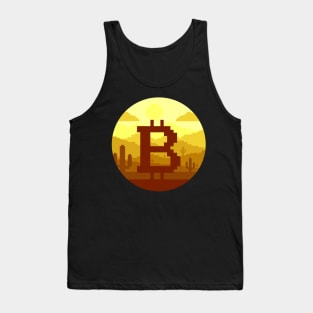 bitcoin pixel Tank Top